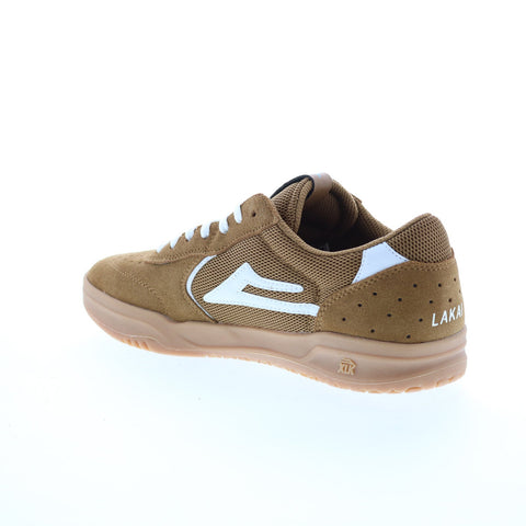 Lakai Atlantic MS4220082B00 Mens Brown Suede Skate Inspired Sneakers Shoes