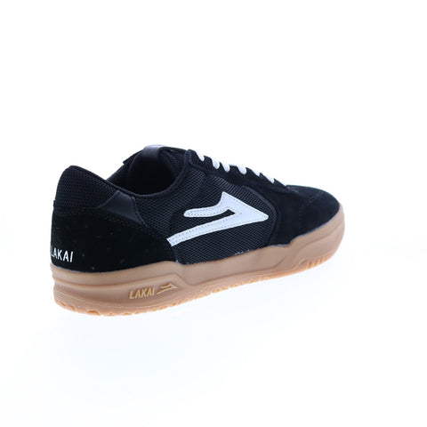 Lakai Atlantic MS4220082B00 Mens Black Suede Skate Inspired Sneakers Shoes