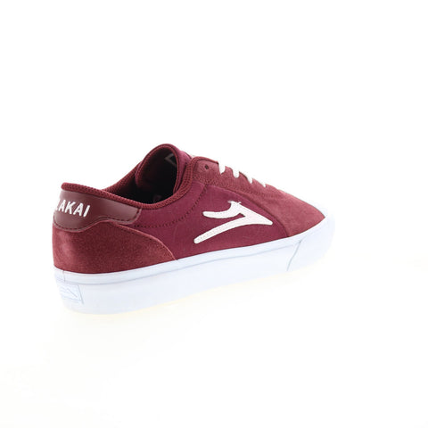 Lakai Flaco II MS4220112A00 Mens Burgundy Skate Inspired Sneakers Shoes
