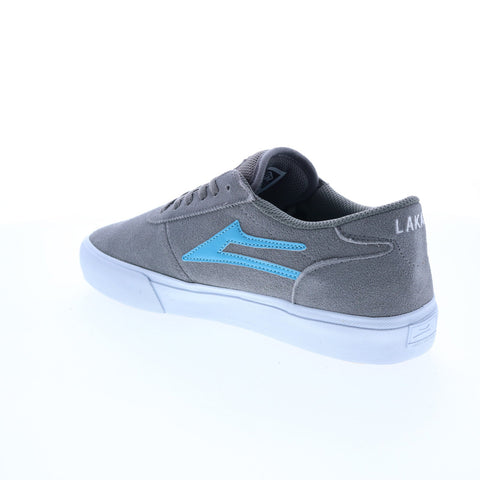 Lakai Manchester MS4220200A00 Mens Gray Suede Skate Inspired Sneakers Shoes