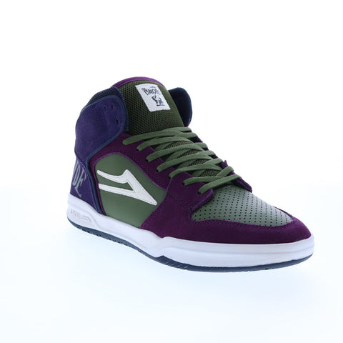 Lakai Telford MS4220208B00 Mens Green Suede Lifestyle Sneakers Shoes