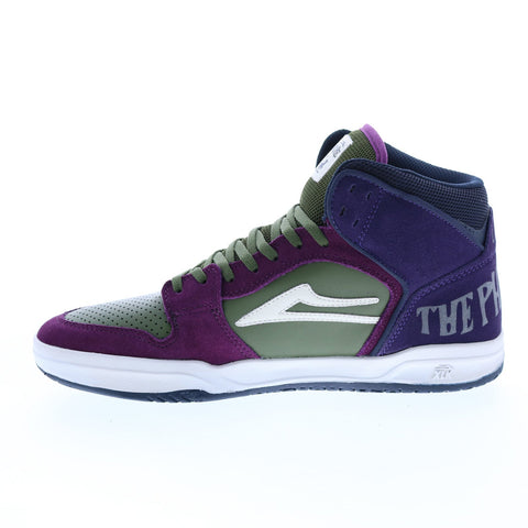 Lakai Telford MS4220208B00 Mens Green Suede Lifestyle Sneakers Shoes