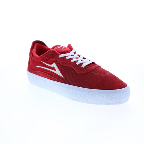 Lakai Essex MS4220263A00 Mens Red Suede Skate Inspired Sneakers Shoes