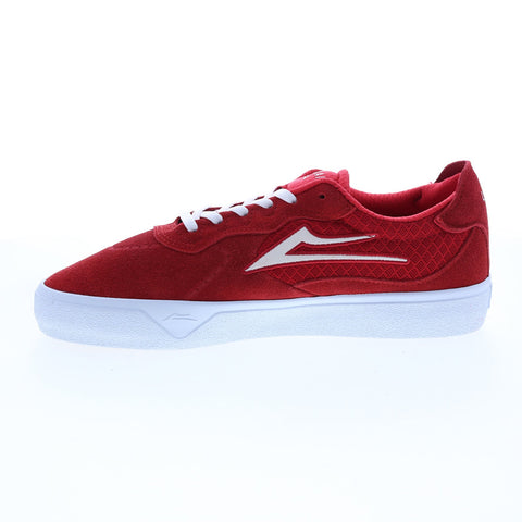 Lakai Essex MS4220263A00 Mens Red Suede Skate Inspired Sneakers Shoes