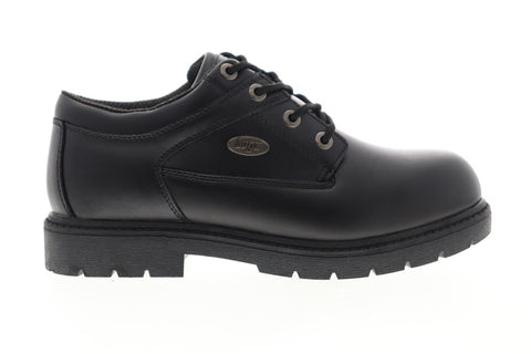 Lugz Savoy Sr MSVYL-001 Mens Black Leather Casual Dress Lace Up Boots Shoes