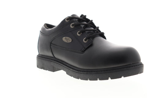 Lugz Savoy Sr MSVYL-001 Mens Black Leather Casual Dress Lace Up Boots Shoes