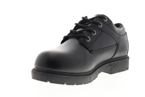 Lugz Savoy Sr MSVYL-001 Mens Black Leather Casual Dress Lace Up Boots Shoes