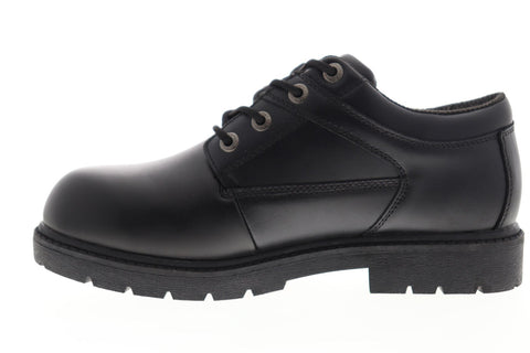 Lugz Savoy Sr MSVYL-001 Mens Black Leather Casual Dress Lace Up Boots Shoes