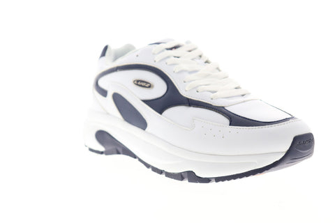 Lugz Typhoon MTYPHOV-1415 Mens White Leather Low Top Lace Up Sneakers Shoes