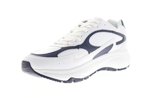 Lugz Typhoon MTYPHOV-1415 Mens White Leather Low Top Lace Up Sneakers Shoes