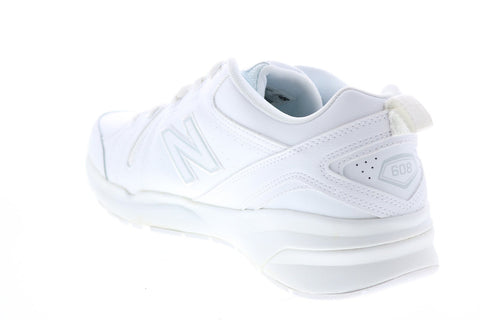 New Balance 608V5 MX608AW5 Mens White Leather Athletic Cross Training Shoes