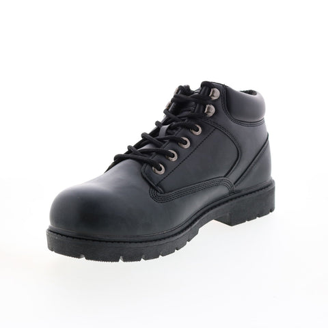 Lugz Zone Hi Slip Resistant MZNHL-001 Mens Black Synthetic Lace Up Work Boots