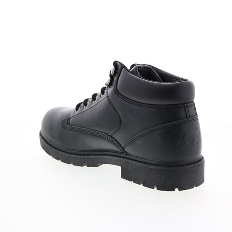 Lugz Zone Hi Slip Resistant MZNHL-001 Mens Black Synthetic Lace Up Work Boots