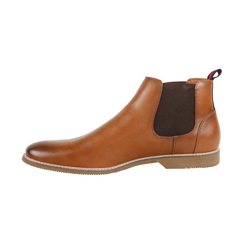 Steve Madden Native Mens Brown Leather Slip On Casual Dress Boots - Ruze Shoes Steve Madden Native Mens Brown Leather Slip On Casual Dress Boots - Ruze Shoes
