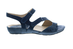 Earthies Nova NOVA-NVY Womens Blue Leather Slingback Sandals Shoes