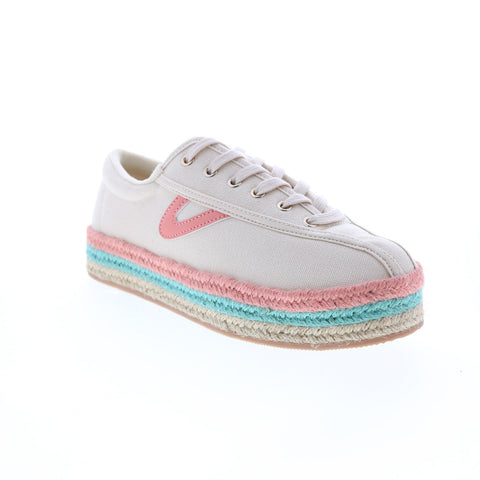 Tretorn Nylite Espadrille A-NYLITEPBE Womens Beige Lifestyle Sneakers Shoes