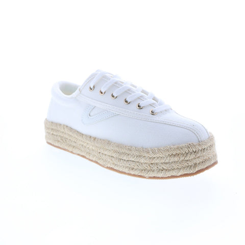 Tretorn Nylite Espadrille A-NYLITEPBE Womens White Lifestyle Sneakers Shoes