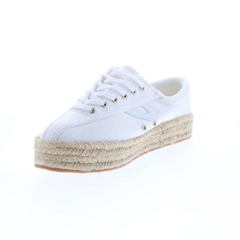 Tretorn Nylite Espadrille A-NYLITEPBE Womens White Lifestyle Sneakers Shoes