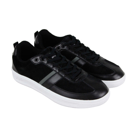 Original Penguin Braiden OP100022M Mens Black Leather Lifestyle Sneakers Shoes