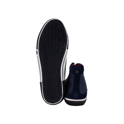 Original Penguin Lane OP100302M Mens Blue Canvas Casual High Top Sneakers Shoes