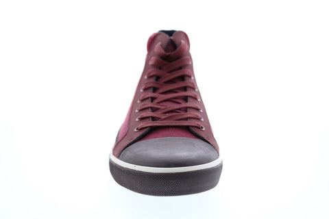 Original Penguin Lane OP100304M Mens Red Canvas High Top Sneakers Shoes