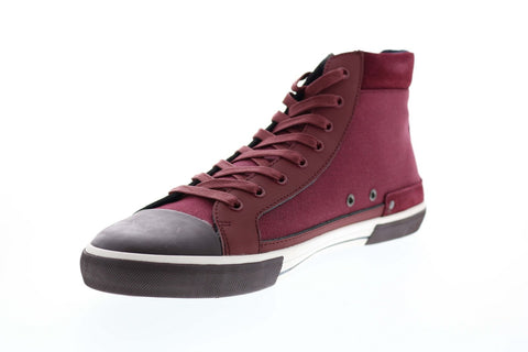 Original Penguin Lane OP100304M Mens Red Canvas High Top Sneakers Shoes