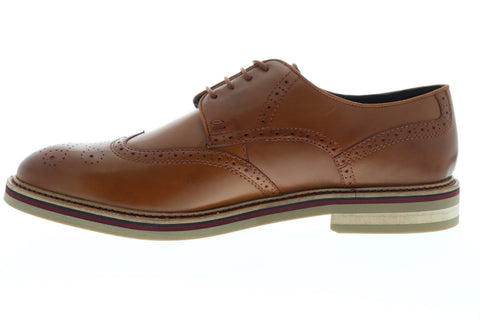 Original Penguin Bart 2 OP100521M Mens Brown Leather Wingtip Oxfords Shoes
