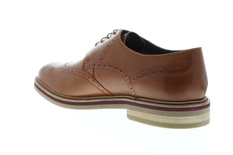 Original Penguin Bart 2 OP100521M Mens Brown Leather Wingtip Oxfords Shoes