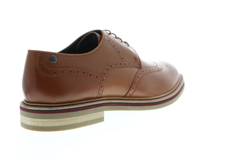 Original Penguin Bart 2 OP100521M Mens Brown Leather Wingtip Oxfords Shoes