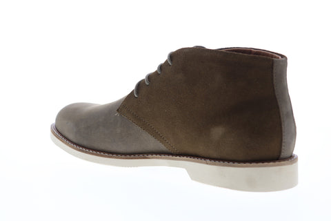 Original Penguin Lex Shiitake OP100624M Mens Brown Gray Mid Top Chukkas Boots