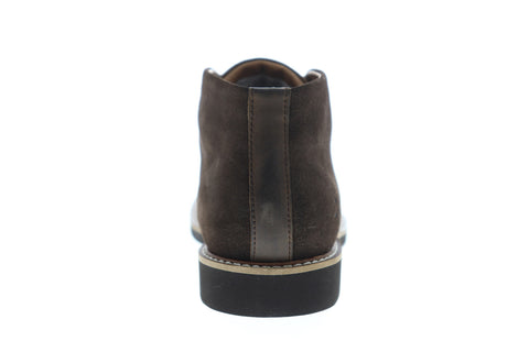 Original Penguin Lex Shiitake OP100626M Mens Brown Leather Lace Up Chukkas Boots
