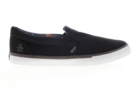 Original Penguin Beckett OP100657M Mens Black Canvas Lifestyle Sneakers Shoes