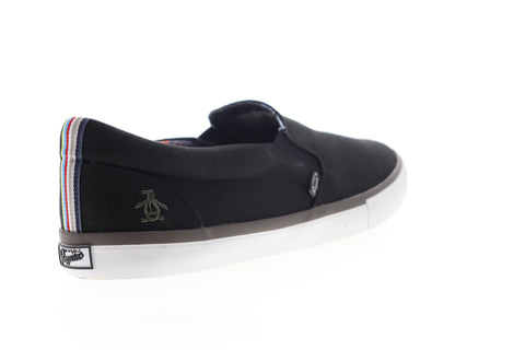 Original Penguin Beckett OP100657M Mens Black Canvas Lifestyle Sneakers Shoes