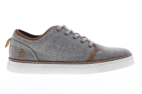 Original Penguin Carmine OP100874M Mens Gray Canvas Lifestyle Sneakers Shoes