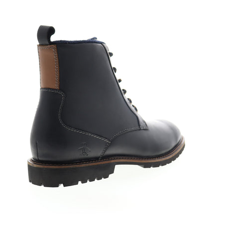 Original Penguin Jaden OP100884M Mens Black Leather High Top Casual Dress Boots