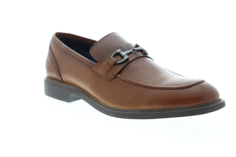 Steve Madden P-Camryn Mens Brown Leather Dress Slip On Loafers Shoes