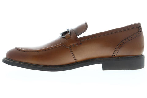 Steve Madden P-Camryn Mens Brown Leather Dress Slip On Loafers Shoes