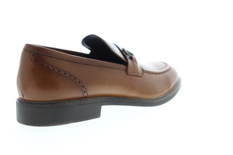 Steve Madden P-Camryn Mens Brown Leather Dress Slip On Loafers Shoes