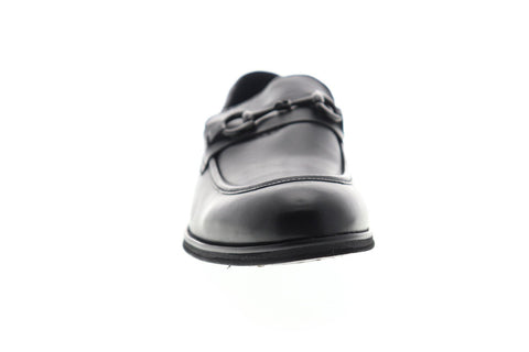 Steve Madden P-Cartur Mens Black Leather Dress Slip On Loafers Shoes
