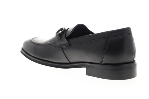 Steve Madden P-Cartur Mens Black Leather Dress Slip On Loafers Shoes