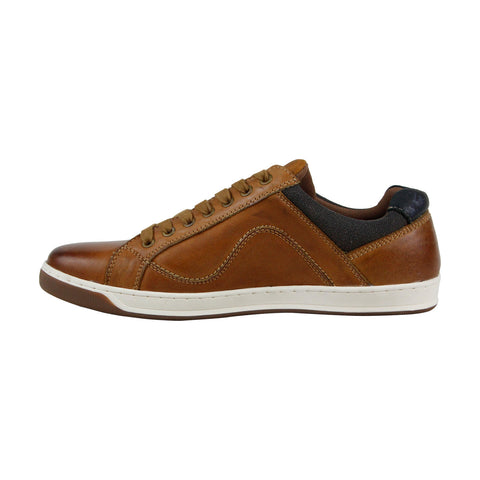 Steve Madden P-Depot Mens Brown Leather Lace Up Sneakers Shoes