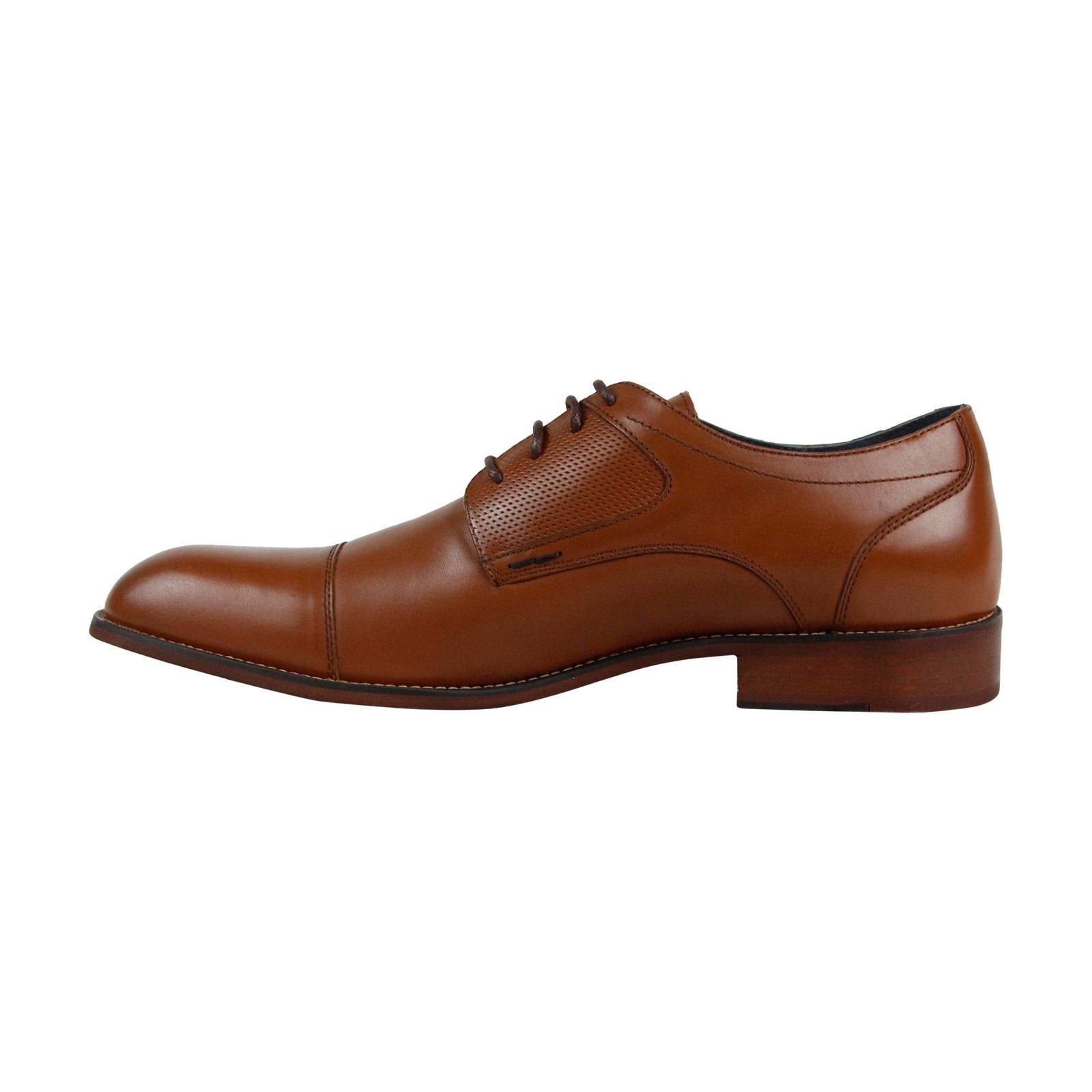 Steve Madden P-Eratic Mens Tan Brown Leather Lace Up Cap Toe Oxfords Shoes Amazon.com | Steve Madden Men main image 3