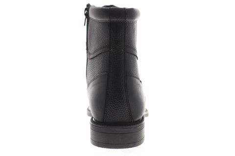 Steve Madden P-Gabun Mens Black Leather Casual Dress Zipper Boots Shoes