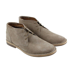 Steve Madden P-Igloo Mens Tan Brown Suede Lace Up Chukkas Boots Shoes