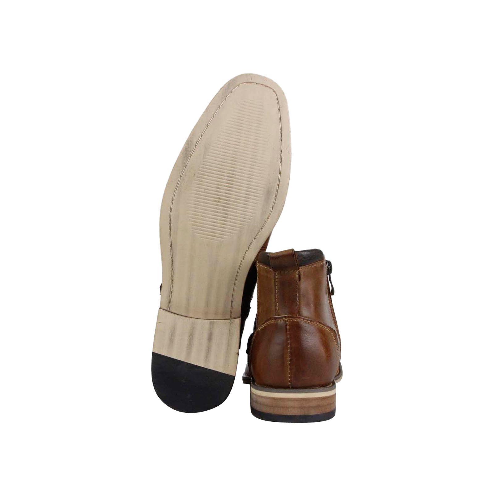 Steve Madden P-Jack Mens Tan Brown Leather Lace Up Casual 