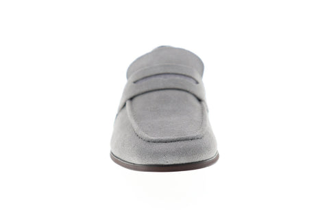 Steve Madden P-Ladd Mens Gray Suede Casual Slip On Loafers Shoes