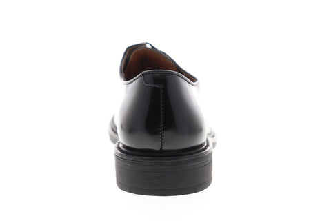 Steve Madden P-Luky Mens Black Leather Dress Lace Up Oxfords Shoes