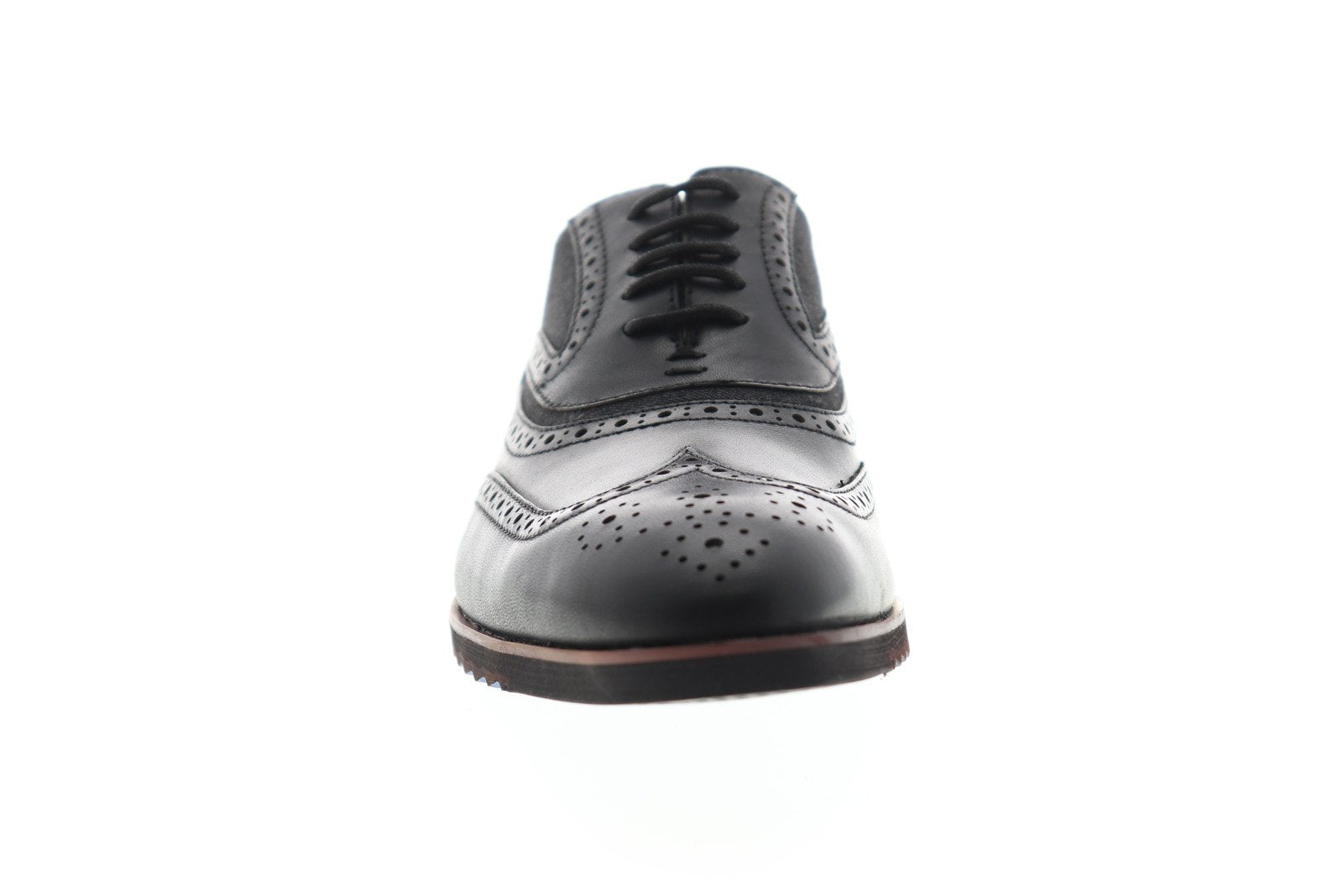 Steve Madden P-Marx Mens Black Leather Lace Up Wingtip  display picture 2