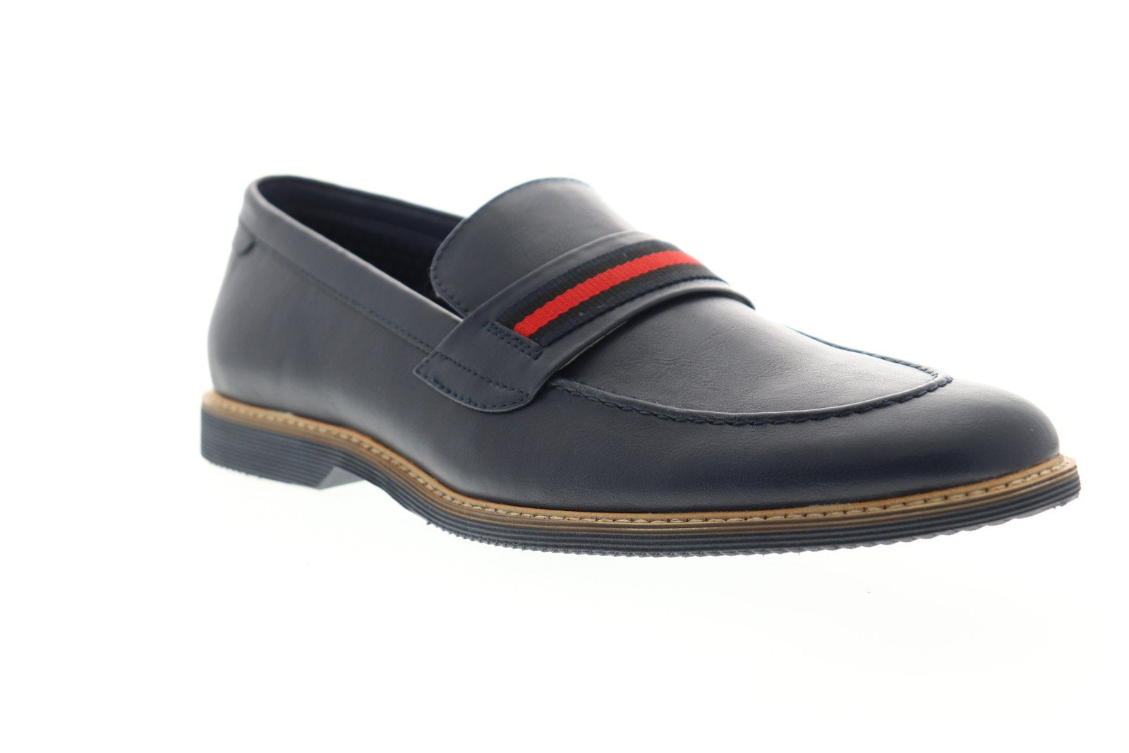Like New‼️Men’s Steve Madden P-Odin Navy Slip-On Casual Loafers - 10.5 Steve Madden Leather Upper Blue Casual Shoes for Men for  main image 4