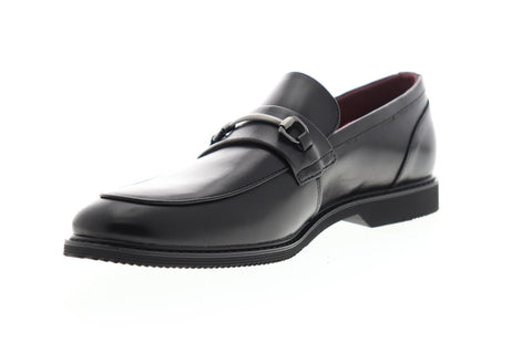 Steve Madden P-Orson Mens Black Leather Dress Slip On Loafers Shoes